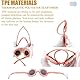 COASION Baby Sonnenbrille 0-24 Monate Polarisierte Blume Sonnenbrille Kinder mit Riemen Verstellbar Weicher Silikonrahmen UV400 Schutz Niedlich Sonnenbrille Baby für 0-2 Jahre Rosa/Rosa Gespiegelt