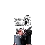 Personalized Wedding cake initial topper- Nightmare Wedding Cake Topper, Simply meant to be anniversary topper, Halloween Cake topper, Fall Cake themed topper 2 options to choose from!