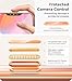 Maledan for iPhone 17 Pro Max Case Clear Orange - Aluminum Camera Frame Magnetic 17 Pro Max Case Fit for Mag Safe, Camera Control, Transparent Military Shockproof Phone Cover for iPhone 17 Pro Max