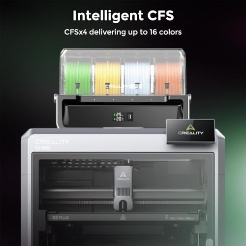 Creality K2 Plus Combo 3D Drucker, Multi Farbdruck mit CFS, 600 mm/s Druckgeschwindigkeit, Vollautomatische Ebene, Dual AI Kameras, Direktantriebs Extruder der nächsten Generation, 350×350×350mm – Bild 6