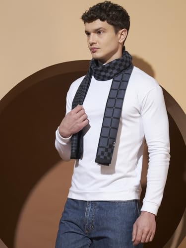 Image of Ravaiyaa - Attitude is everything Men's Reversible Stripe Pattern Winter Wool Scarf, Muffler 72 inchx12 inch Inch