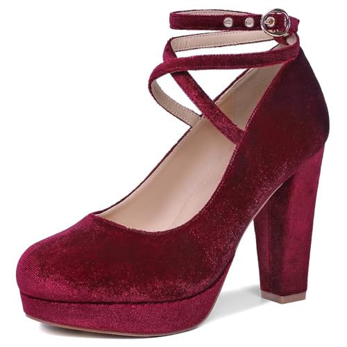 Image of Mostrin Fashion Vintage Womens Small Bowtie Platform Pumps Ladies Sexy High Heeled Shoes