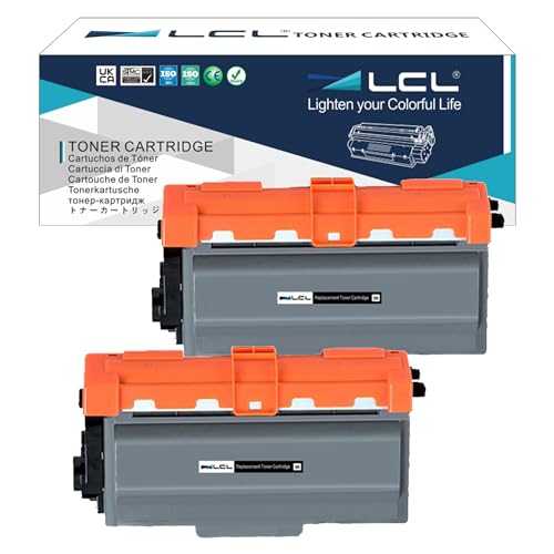 LCL Compatible Toner Cartridge TN3380 TN3330 TN-3380 TN-3330 8000 Pages (2Black) Replacement for Brother DCP-8110DN HL-5440D HL-5450DN HL-5470DN HL-5470DW HL-5470DWT HL-5480DW HL-6180DW HL-6180DUW DWT