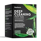 Rantherm Deep Cleansing Foot Pads: Bamboo Wood Ginger Foot Patches for Promoting Daily Relaxation and Sleeping 30 Packs