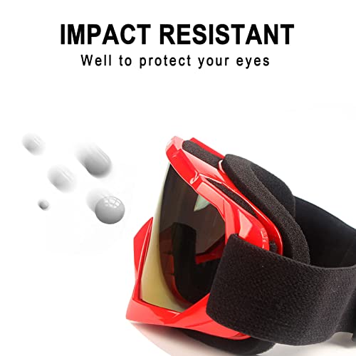 Image of Dirt Bike Goggles Motorcycle ATV Glass Riding Four Wheeler Offroad Mx Racing Helmet Goggles