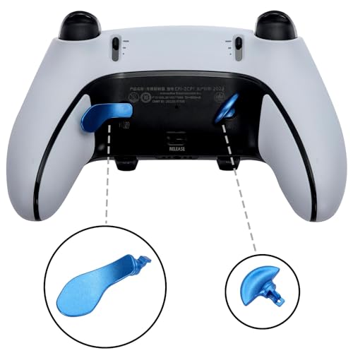 Image of 4PCS Metallic Back Paddles for PS5 Edge Controller, Interchangeable Metal Stainless Steel Back Buttons Replacement for PS5 Edge Controller - Controller NOT Included