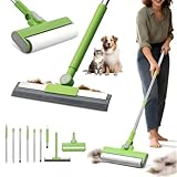 MXF Pet Hair Remover Kit - Including Carpet Rake & Large Lint Roller, 2 in 1 Pet Hair Removal Tool Cat Dog Fur Rakes Scraper Carpet Broom for Carpets, Rugs, Mats, Pet Beds