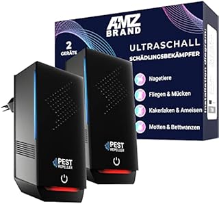 Ultrasonic Pest Repeller 2 Pack - Powerful Rodent Repellent - 3 Working Modes - Wide Frequency Range Pest Control Device - Ideal for Mice, Rats, Mosquitoes, Cockroach, Moths, Ants