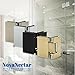 NovaNectar Brass Glass Door Hinge,90 Degree Heavy Duty Short Back Plate Hinges, Shower Door Hardware Replacement for 5/16