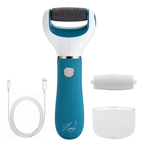 Callus Remover micro USB rechargeable electric Foot File dual speed system and Cordless Footfiles with 2 detachable grinding head