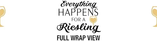 Miniatura 3 de Everything Happens For A Riesling - Vaso de vino sin tallo de 12 onzas, taza de viaje de acero inoxidable, vaso de lago, aislado con tapa deslizante