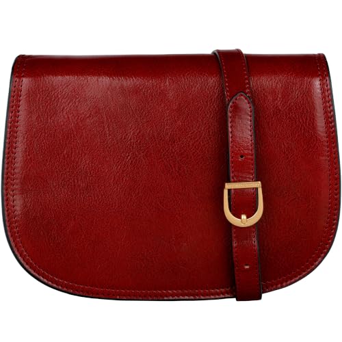 Image of Time Resistance Leather Cross Body Bag for Women Shoulder Bag Messenger Purse Gift Box Included