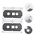 OSALADI 8pcs Blank Audio Tapes Recordable Cassette Tapes Transparent Case for Music Voice Blessings and Teaching Materials