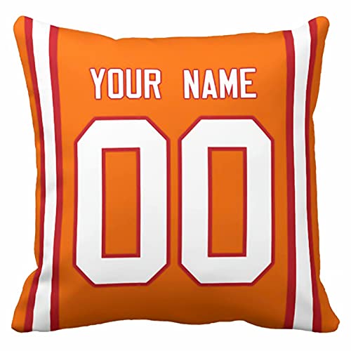 Image of ANTKING Throw Pillow 2 Pack with Custom Name and Number Personalized Gift for Men Women Boys