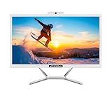 STGsivir All-in-one PC Desktop Computer, 24' FHD Display, Core i7 up to 4.0 GHz, RAM 16 Go, SSD 512 Go, WiFi, Bluetooth 5.0, Windows11P64, White, for Office & Entertainment