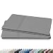 California Design Den 600 Thread Count Pillowcase Set of 2, 100% Long-Staple Combed Cotton, Breathable, Soft Sateen Weave Luxury Hotel Quality Pillow Cases (King, Dark Grey)