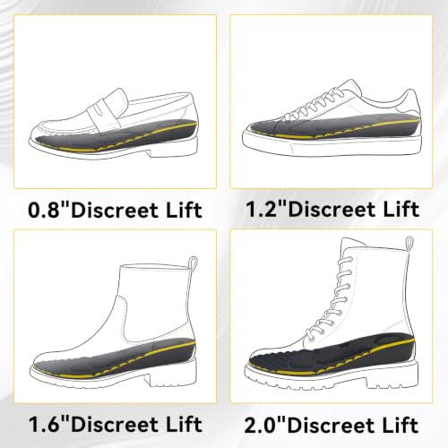 Plantillas elevadoras magnéticas para hombre y mujer 2cm miniatura 2