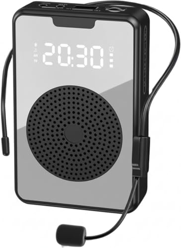 Image of Cason Wired Voice Amplifier for Teachers with Mic for Teaching in Classroom with FM Radio & Magnetic Lavalier,16H Battery, Bluetooth Collar Mic with Speaker for Tour Guides, Meetings