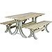 2x4basics 90182ONLMI Custom Outdoor Picnic Table Kit, Water Resistant, Make a Set of Table and Chair upto 8ft/ 96