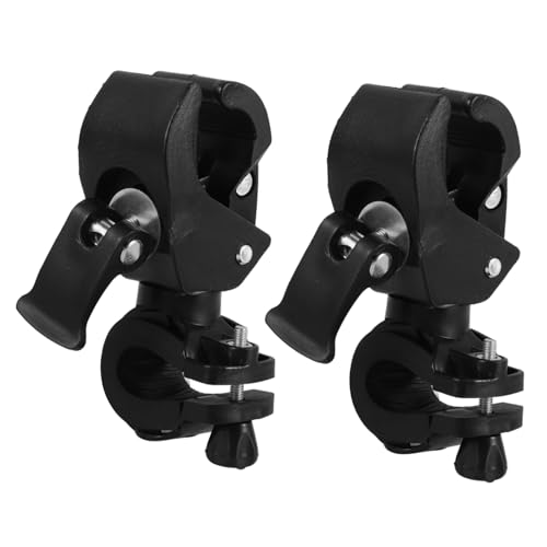 VINTORKY 2個車椅子用杖ホルダー 耐久性製 多機能可調節ステッキ収納ラック