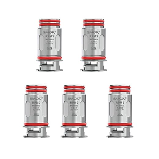 Smok RPM3 Meshed coil 0.23ohm (DL, 20-25W) Fit for SMOK RPM 5 & RPM 5 Pro Kit Vape 5 pcs No nicotine (Smok RPM3 Meshed coil 0.23ohm 5pcs)
