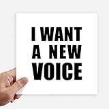 Material: Vinilo DIYthinker Quiero un Ordenador portátil de la Plaza Nueva Voz Pegatinas Pared de 20 cm Maleta Motobike Decal 4 Piezas 20cm x 20cm