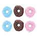 Tomaibaby 6Pcs Donut Hund Kauen Spielzeug Plüsch Quietschende Hund Spielzeug Donut Partei Liefert Geschenke für Kleine/Medium Welpen (Gelegentliche Farbe)