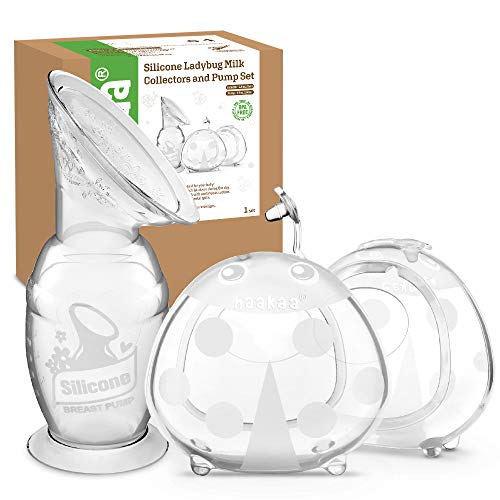 Image of haakaa 4oz/100ml Manual Breast Pump with Suction Base & Breast Shells Combo