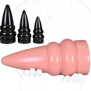 Jixaxe 30 * 13.8cm Riesiger Analplug Großer Buttplug Dick Analdildo Konischer Dildo mit Saugnapf Big Anal Plug Anus Vaginal Dilatator Stimulation Extrem SM Sex Spielzeug Für Männer Frauen
