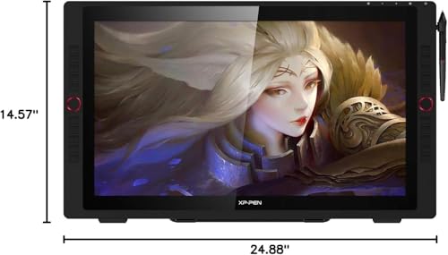 XP-PEN Artist24 Pro 23.8" Gracphic Tablet Pen Display 2K QHD Drawing Monitor with 2 Red Dials, 20 Shortcut Keys, 8192 Levels Battery-free Stylus Supports Tilt Function - Image 4