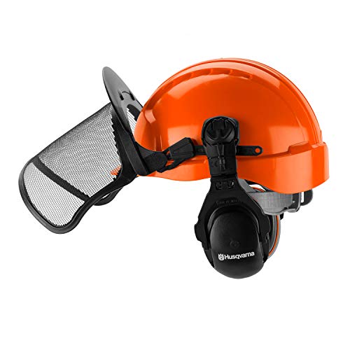 Casco Husqvarna para motosierra con protector y orejeras miniatura 5