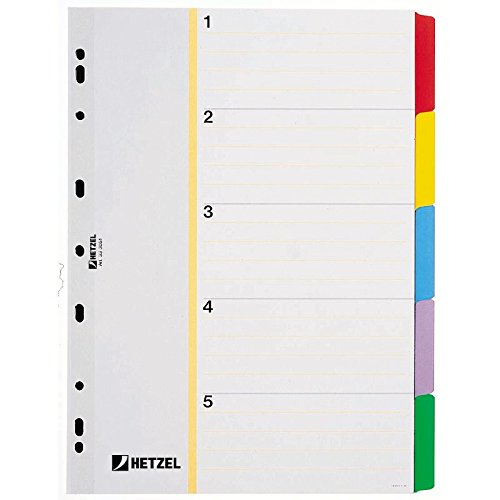 Rexel 1300044 - Index Tab, Blue, Green, Red, Purple, White, Yellow