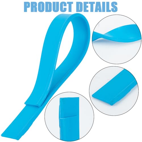 Image of CRASPIRE 2Pcs Squeegee Rubber Replacement 41 Inch Blue Silicone Rubber Blade Replacement Rubber Squeegee Scrubber Refill Head for Windows Shower Doors Glass Cleaning