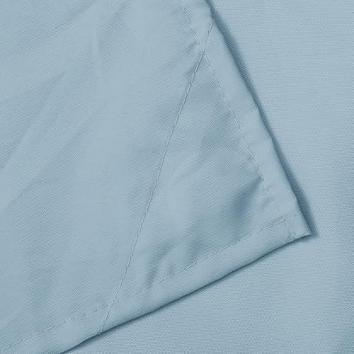 Image of N&Y HOME Fabric Shower Curtain or Liner with Magnets, Blue Fog | Hotel Quality, Machine Washable, Water Repellent, Standard Size