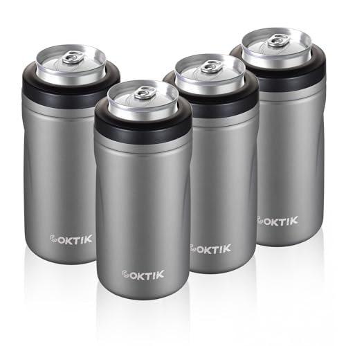COKTIK 4-in-1 Insulated Can Cooler Set