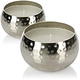GESCHENKIDEE: Die Kerze in einer schicken Schale aus Metall ist ein tolles Geschenk für jeden Kerzenliebhaber, Freunde oder Familie!
