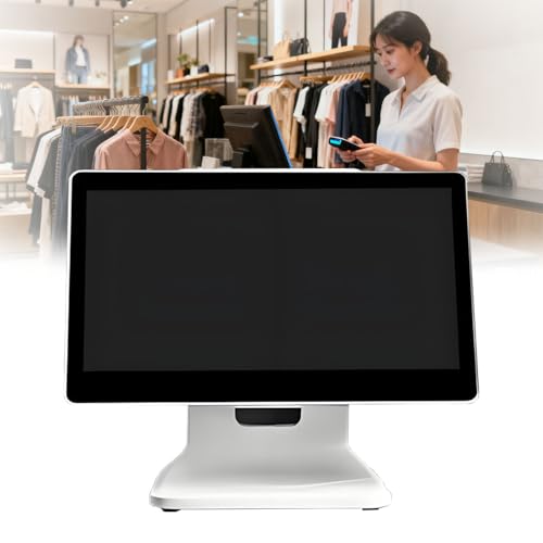 Image of Touch Screen Cash Register Monitor,15.6 inch Touch Screen PC POS,Cash Register for Small Businesses, Retail, Restaurant, Retail, Cafe 4GB