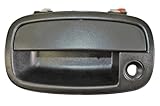 PT Auto Warehouse KI-3500A-FL - Outside Exterior Outer Door Handle, Textured Black - Driver Side Front