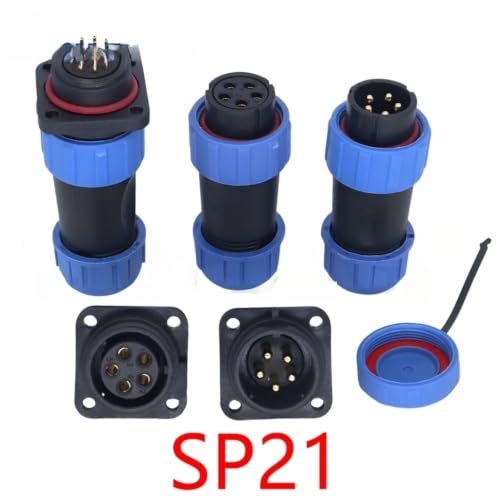 Conector SP21 hembra de 2 pines: enchufe cuadrado macho/hembra IP68 3