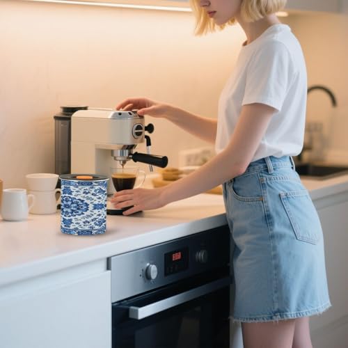 Envase hermético de acero para café ATTX 900 ml azul miniatura 7