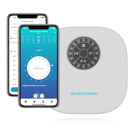 Smart Sprinkler Controller Pro,12-Zone/Station Irrigation System(with Water Pump and Rain Sensor Connection Interface),GreenVation 2.4G/5GHz WiFi Water Timer for Outdoor Garden/Yard/Lawns