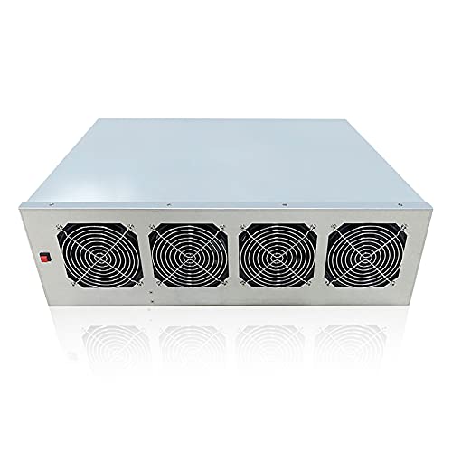 Mining Rig Frame Mining Rig Case BTC-T37 Bitcoin Miner Rack Mining Rig Tools for Crypto Coin Currency Bitcoin ETH/ETC/ZEC Mining Frame Rack with 4 Cooling Fans