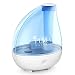 Purest Naturals Ultrasonic Cool Mist Humidifier Portable Humidifiers Air Purifier with Whisper-quiet Operation, Automatic Shut-Off, and Night Light Function 1.7L Large Capacity - Runs For 16+ Hrs