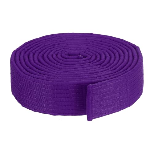 Cinturón de Taekwondo de Algodón Premium 3.4m Color Púrpura