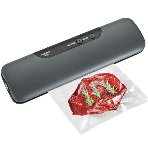 AOYMJRS Vakuumiergerät,Lebensmittel Vakuumierer Folienschweißgerät Kleine Automatisch Kunststoffversiegeler Küche…