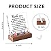 Thank You Farewell Gift for Women Men Friend Boss Retirement Gift Square Acrylic Desk Plaque Sign With Wood Stand Decor for Home Office Desk-Thank You For Being There For Me Sign(Flowers 02)