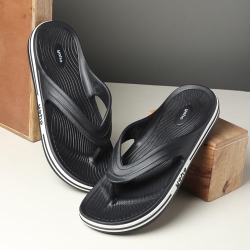 Image of YOHO Grip Orthopedic Slippers for Men | Waterproof Monsoon Footwear | Footpharma Footbed & TripleDense Foam | Anti-Skid Chappals