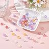 CRAFTYMELODY 10 Color Glass Flower Bead 100pcs Colorful Trumpet Flower Bead Bellflower Spacer Beads Floral Loose Beads for DIY Craft Earring Bracelets Necklace Jewelry Making Accessory Supplies #4