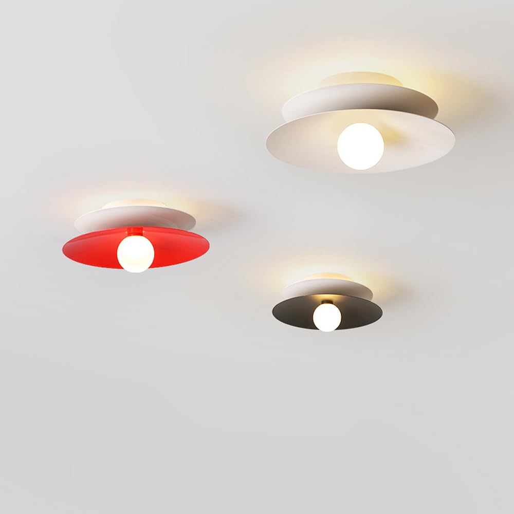 Lampa sufitowa do przedpokoju, balkonu, mała kreatywna, minimalistyczna, okrągła lampa sufitowa, 4000K do montażu podtynkowego, okrągła akrylowa lampa sufitowa do szatni, wyspy kuc