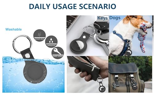 NURMUN Key Finder, Bluetooth Tracker Tag, Works with Find My (iOS Only),Sound Location, Key Locator Tracker for Luggage, Suitcase, Wallet, Pet, Kid 4 Pack by NURMUN - Image 3